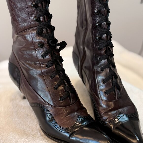 Miu Miu Vintage Victorian lace-up booties - Picture 4 of 6